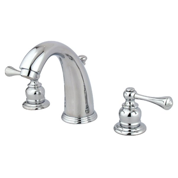 Kingston Brass KB981BL 8 to 16" Widespread Bathroom Faucet, Polished Chrome KB981BL